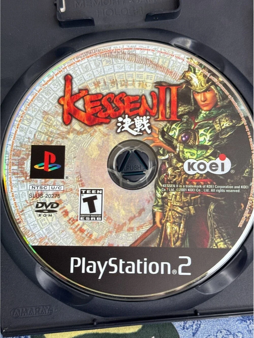 PS2 Game Kessen II 2 Complete w/ Case Registration Card & Manua 2001